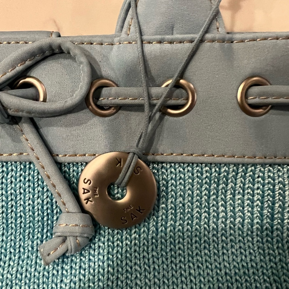 The Sak Light Blue Crochet Tote Bag - Picture 5 of 10